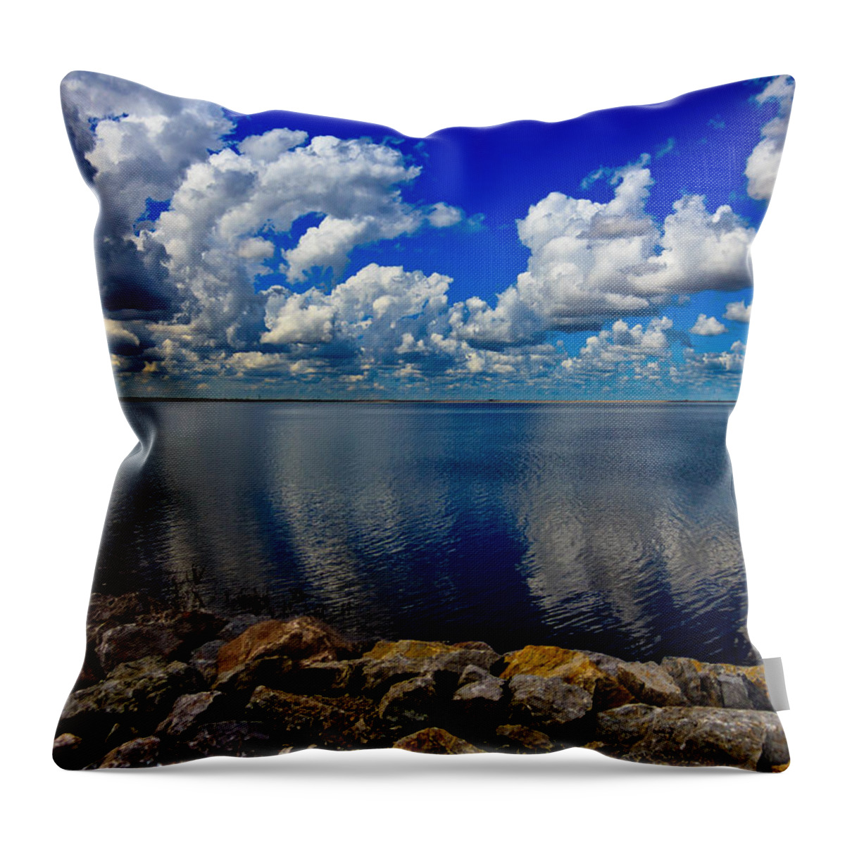 Cloudy Throw Pillow featuring the photograph Mother Natures Beauty #2 by Doug Long