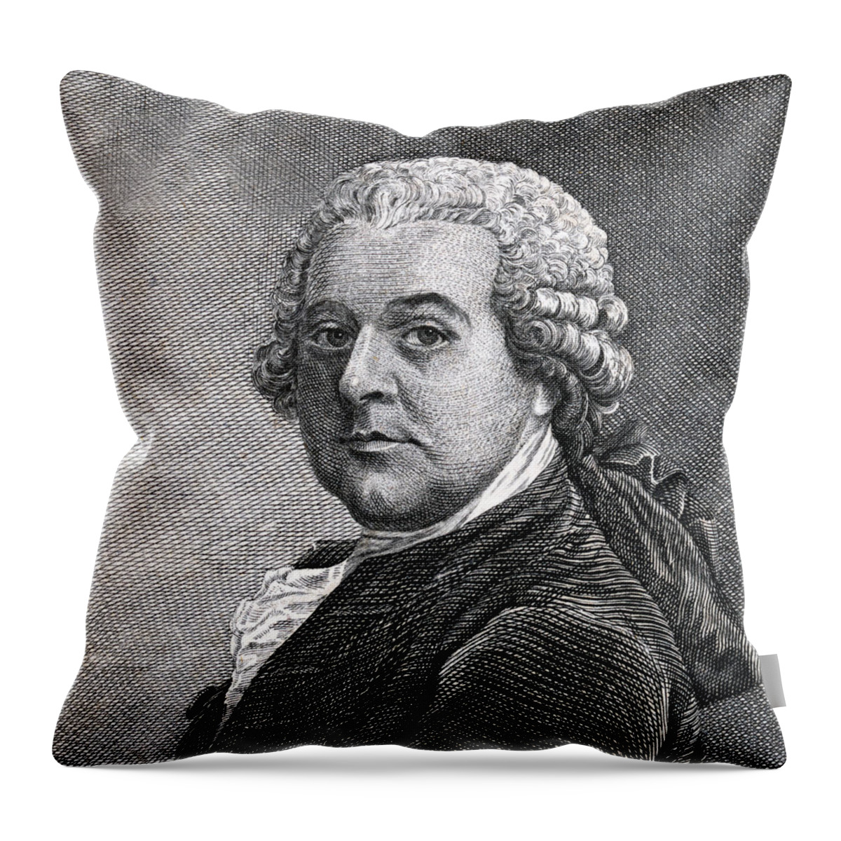 president John Adams Throw Pillow featuring the photograph President John Adams #2 by International Images