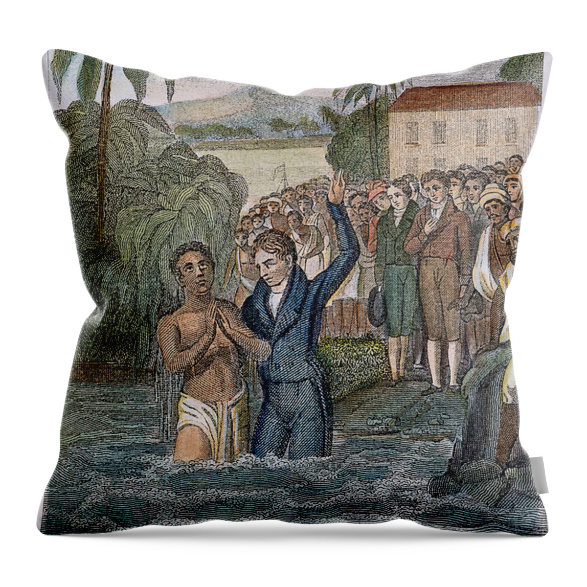 1837 Throw Pillow featuring the photograph William Carey (1761-1834) #2 by Granger