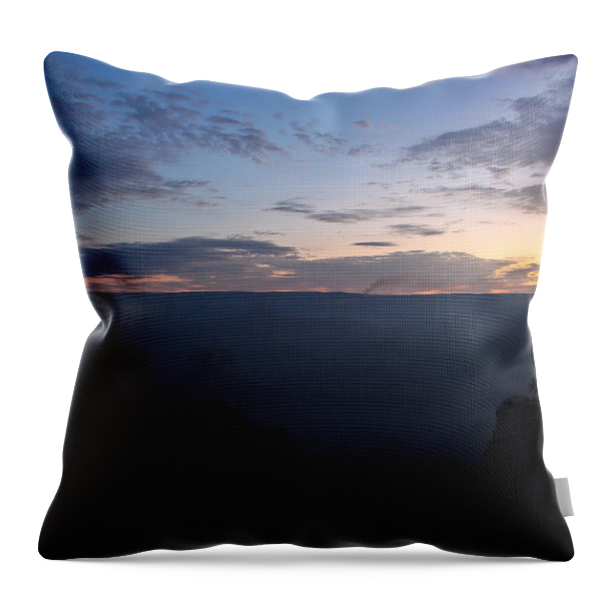 Grand Canyon Throw Pillow featuring the photograph 24 Minutes To Sunrise by Heidi Smith