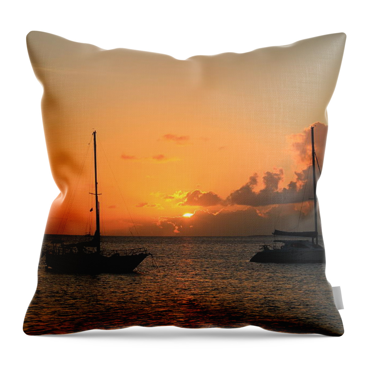 Sunset Throw Pillow featuring the photograph Sunset #24 by Catie Canetti