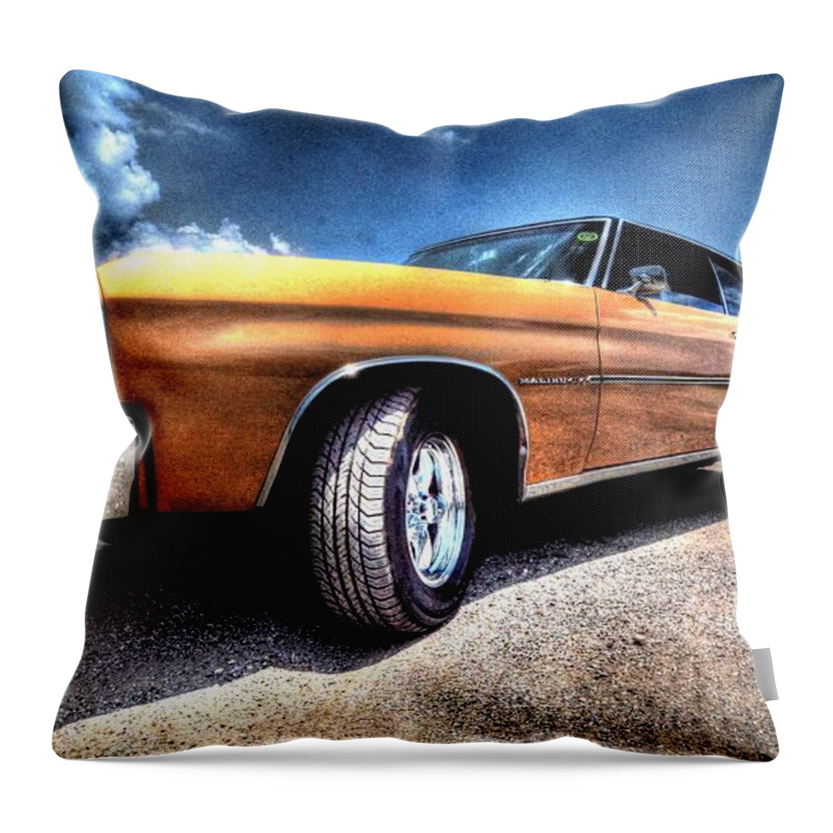 1972 Chevrolet Chevelle Throw Pillow featuring the photograph 1972 Chevelle #3 by David Morefield