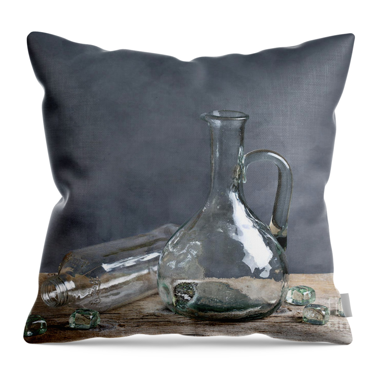 Glass Throw Pillow featuring the photograph Glass #3 by Nailia Schwarz