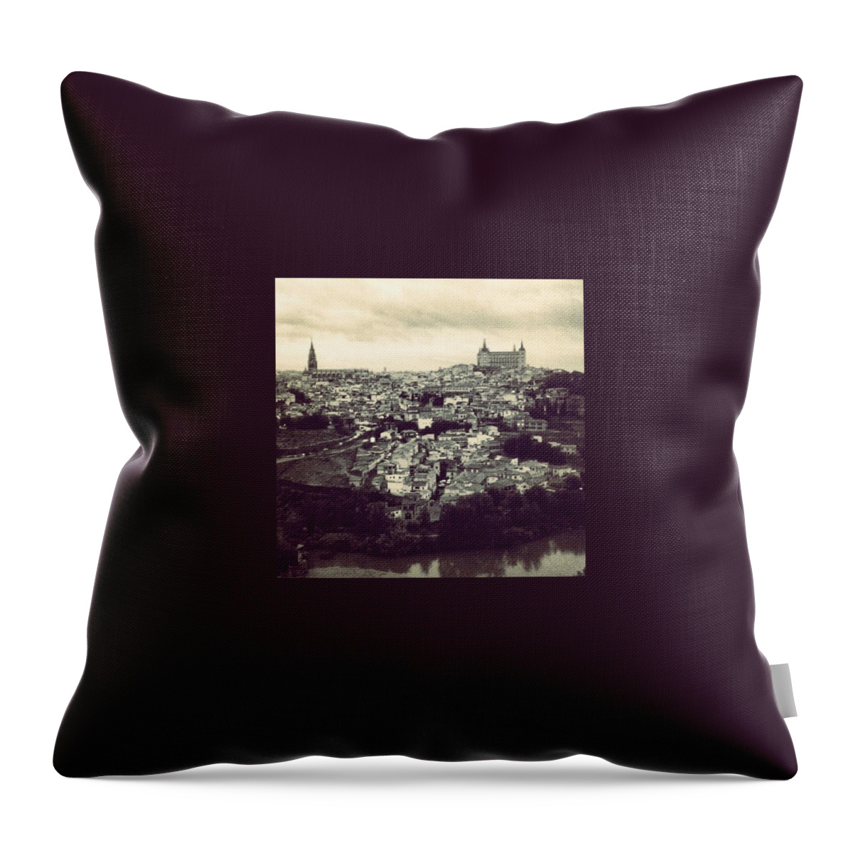Old Throw Pillow featuring the photograph Toledo #3 by Javier Moreno 