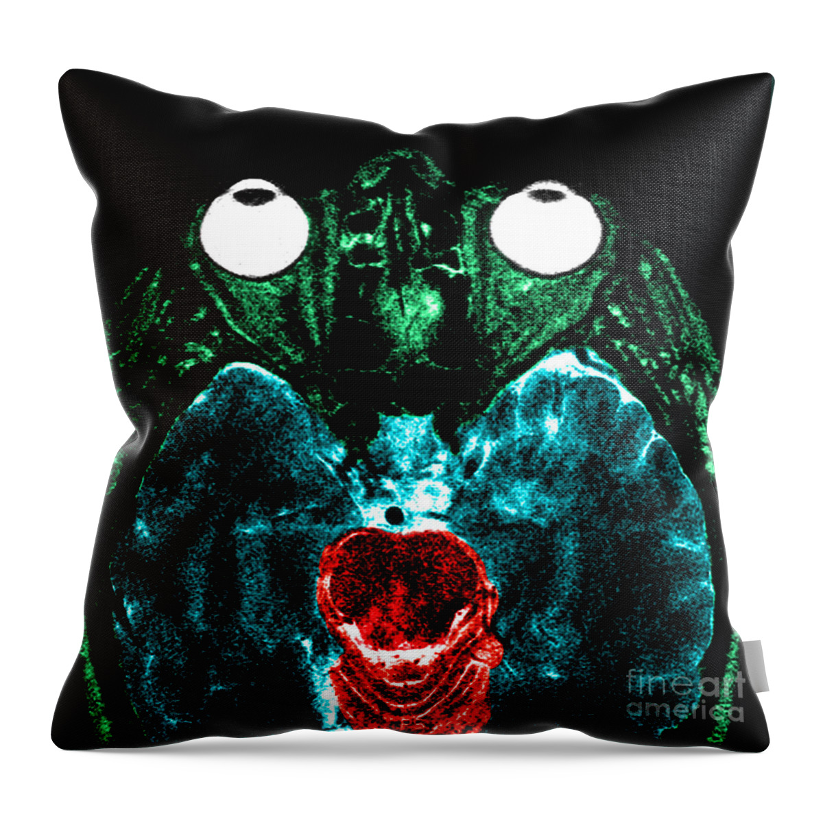 Brain Throw Pillow featuring the photograph Mri Of Normal Brain #36 by Science Source
