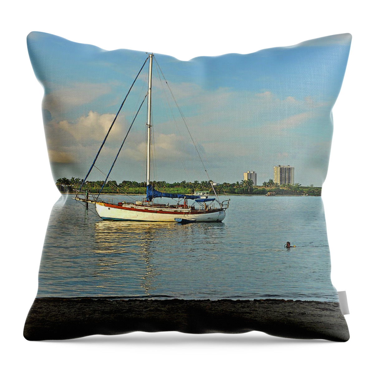  Phil Foster Park Throw Pillow featuring the photograph 51- Phil Foster Park-Singer Island by Joseph Keane