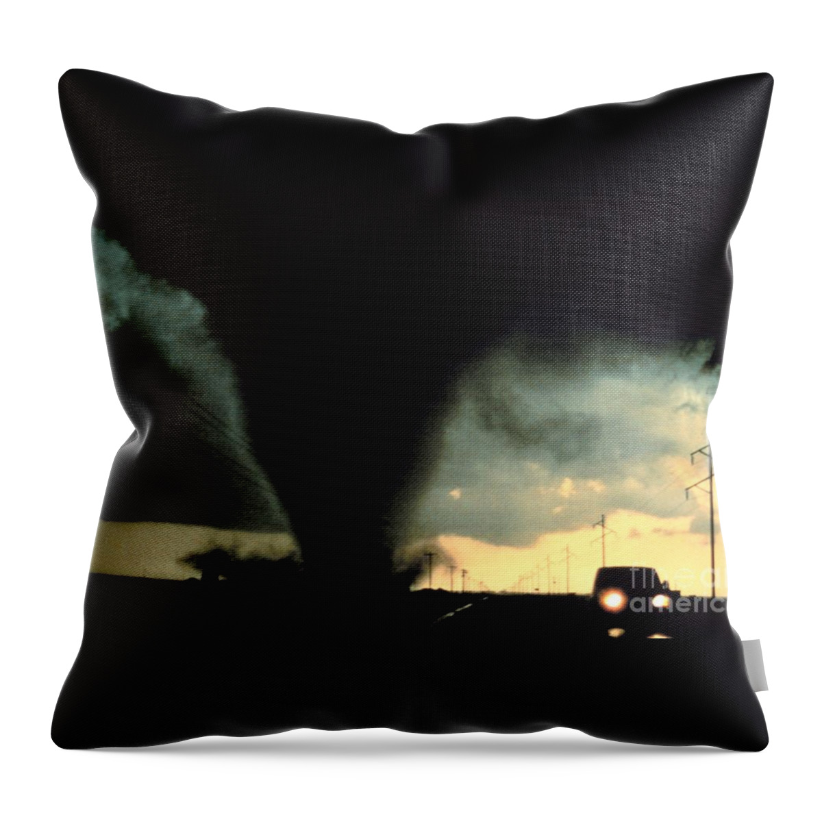 Science Throw Pillow featuring the photograph Tornado #8 by Science Source