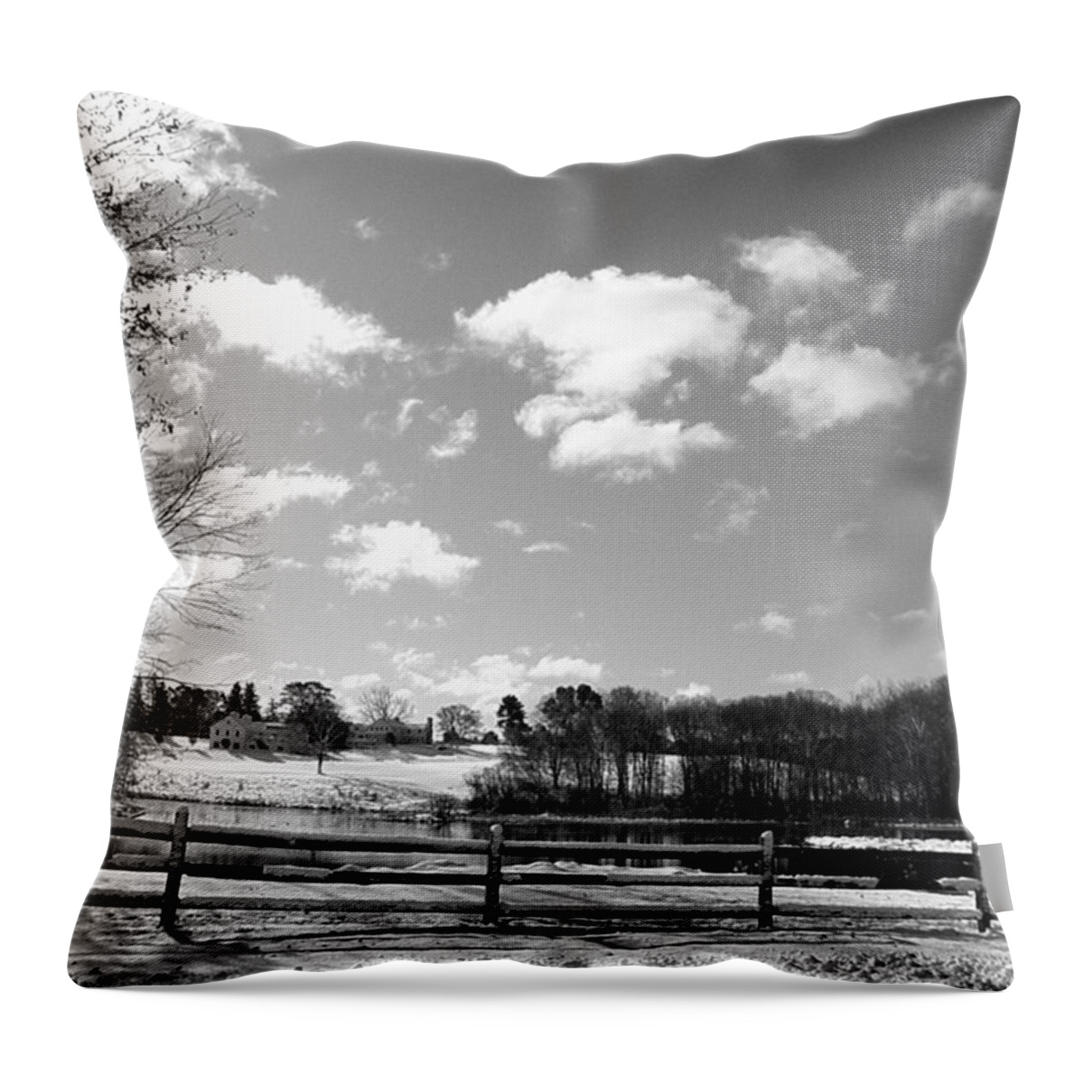 Country Throw Pillow featuring the photograph A Country Landscape by Kim Galluzzo