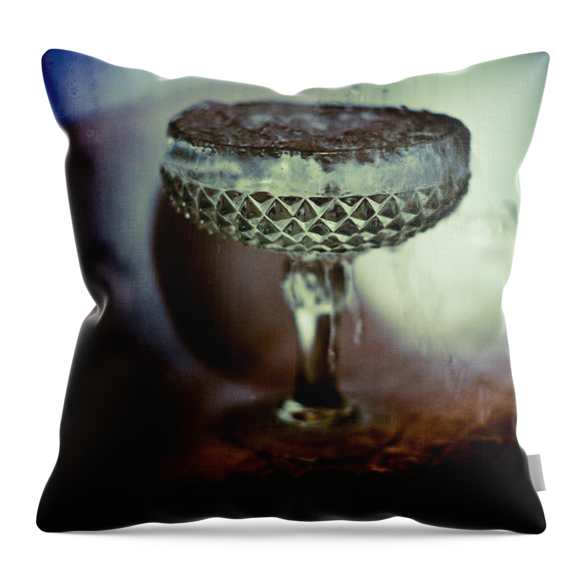 Cup Throw Pillow featuring the photograph A cup by Scott Sawyer