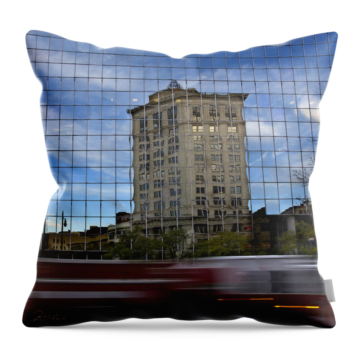 Color Throw Pillow featuring the photograph A Reflection on Time by Frederic A Reinecke