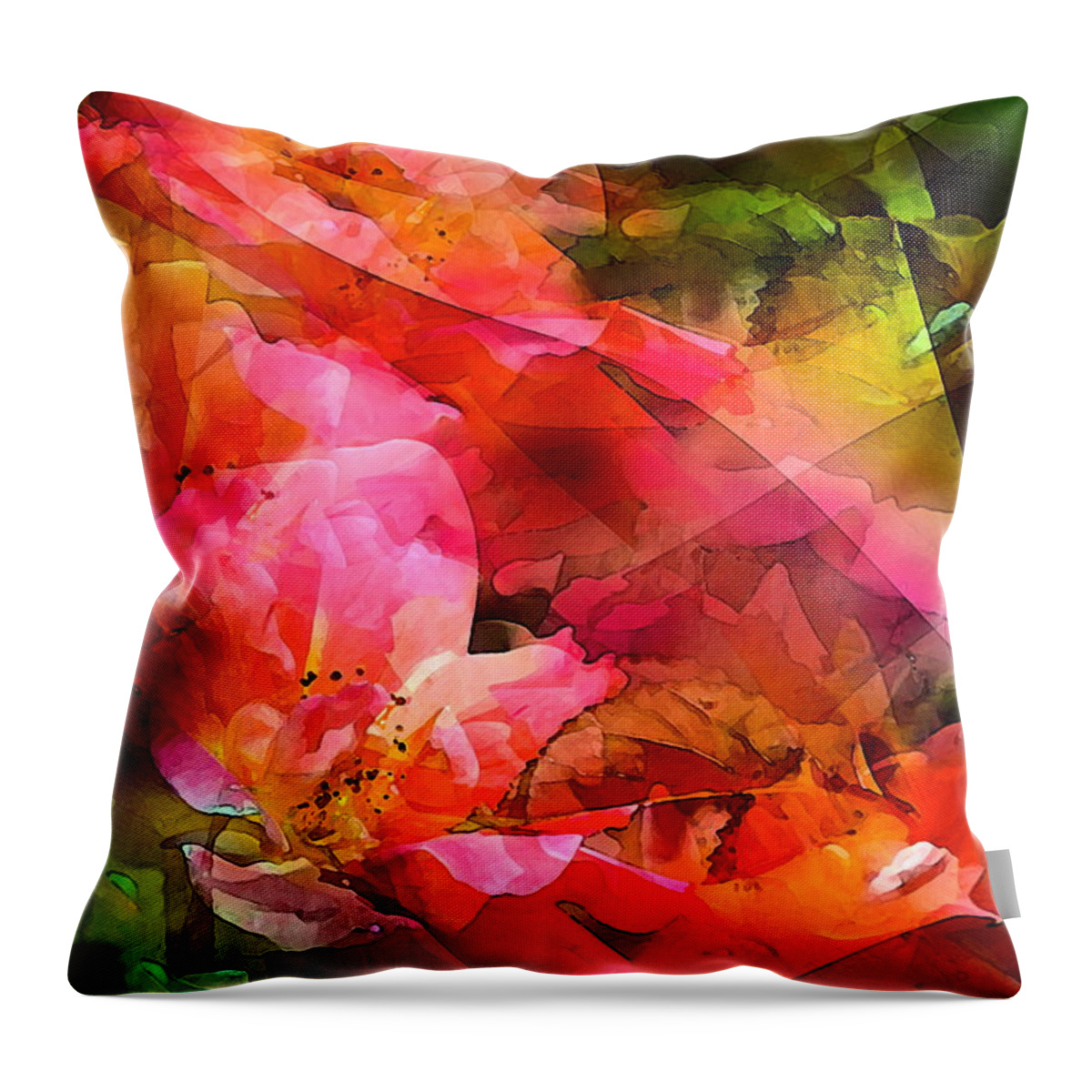 Abstract Throw Pillow featuring the photograph Abstract 273 by Pamela Cooper