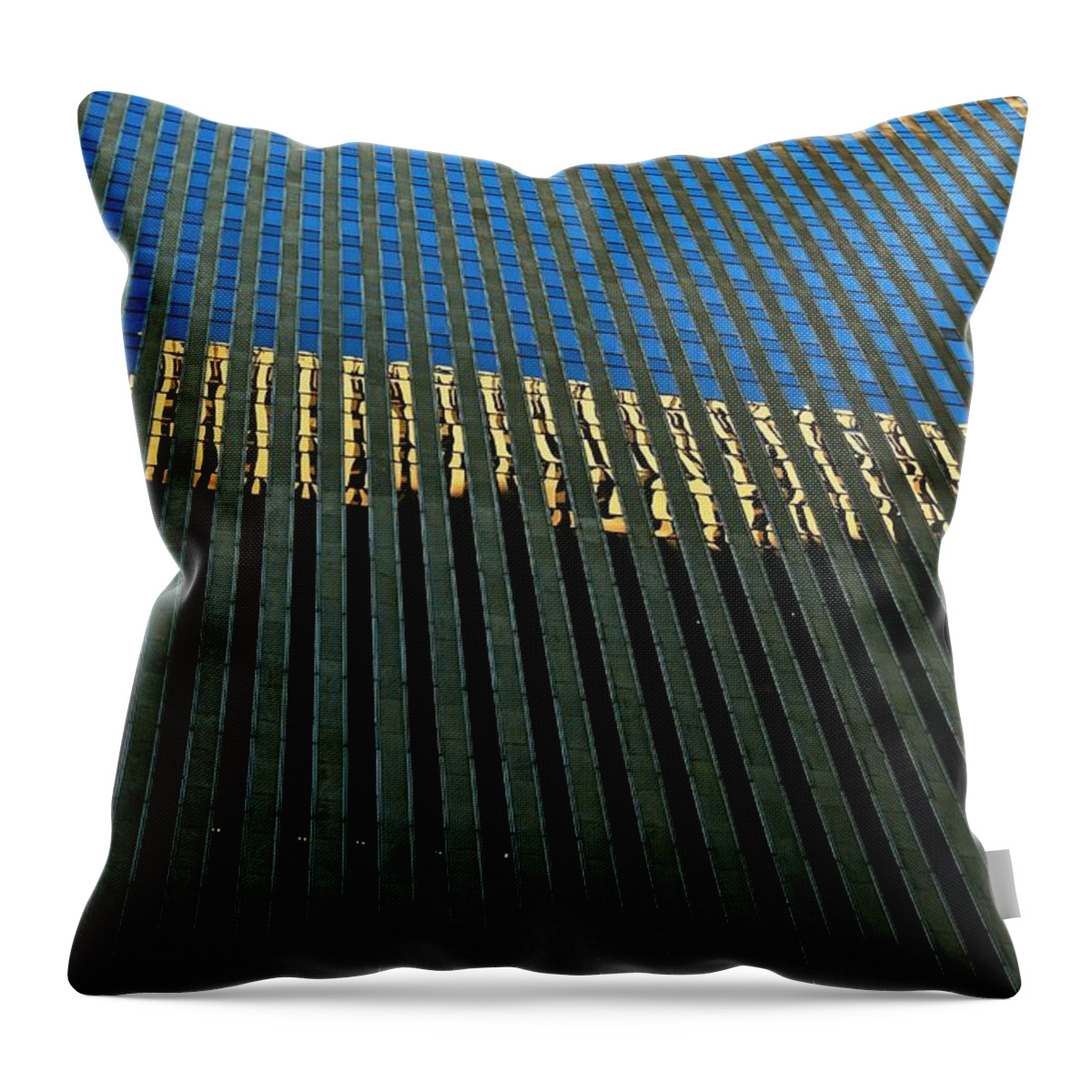New York Throw Pillow featuring the photograph Abstract of Windows by Eric Tressler