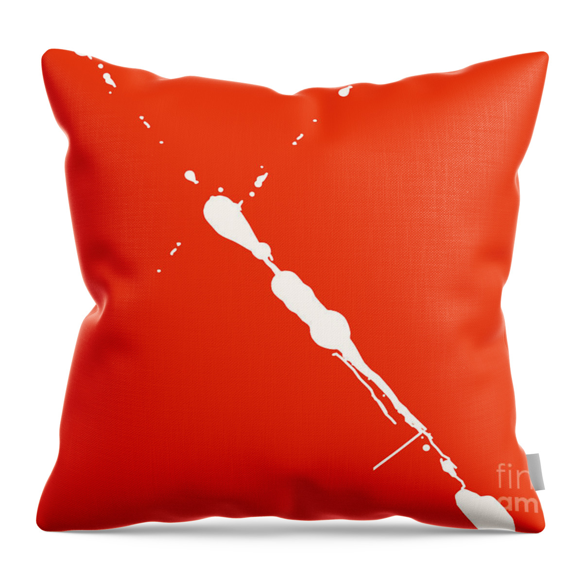 Abstract Throw Pillow featuring the painting Abstract Splash 7 by Pixel Chimp