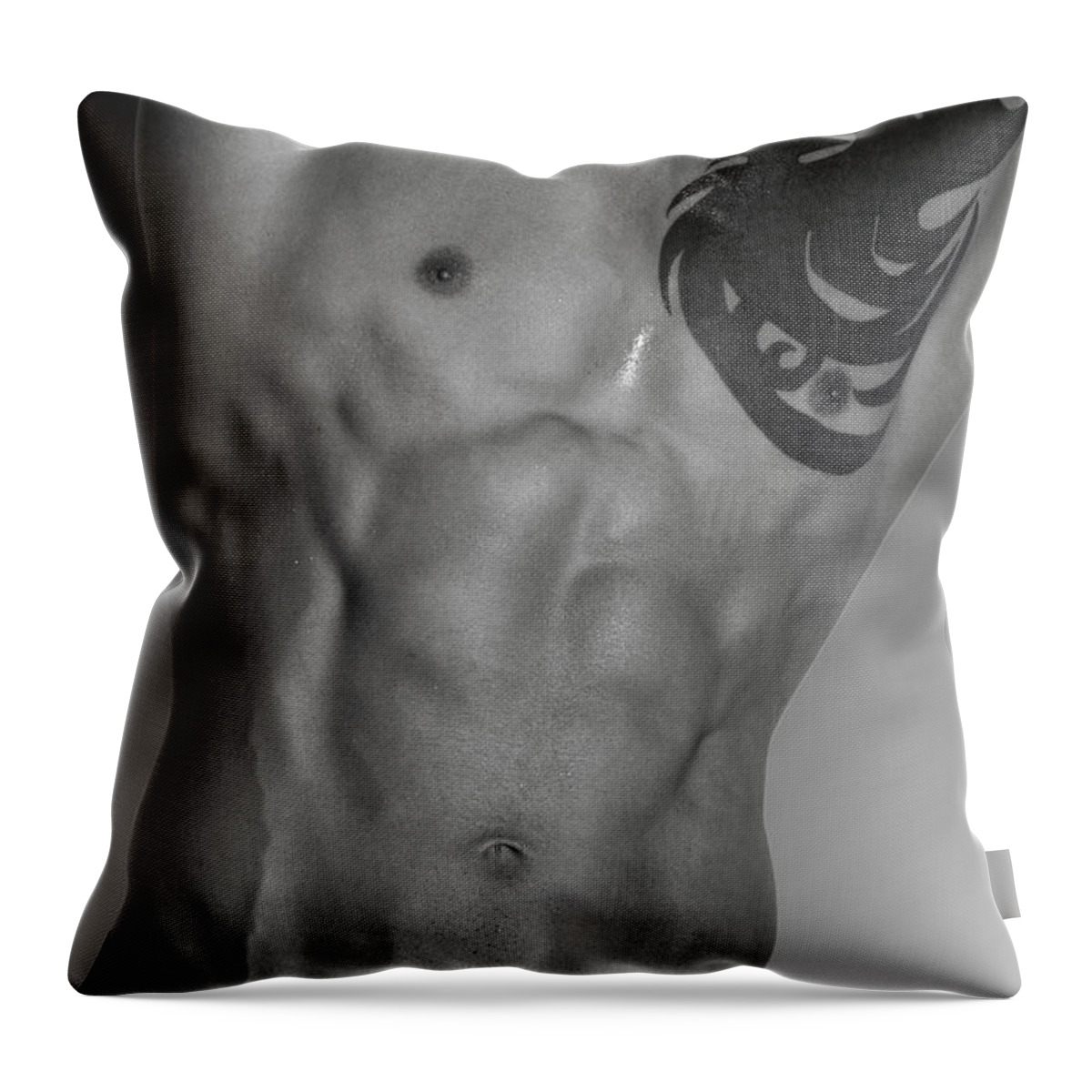 Body Throw Pillow featuring the photograph Adam 4 by Mark Ashkenazi