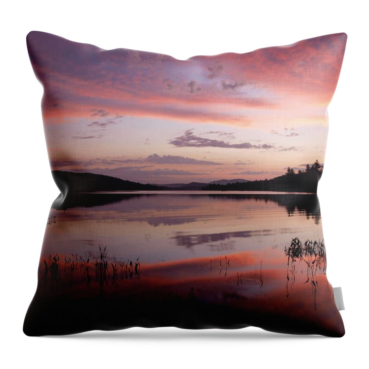 Adirondack Throw Pillow featuring the photograph Adirondack Reflections 1 by Joshua House