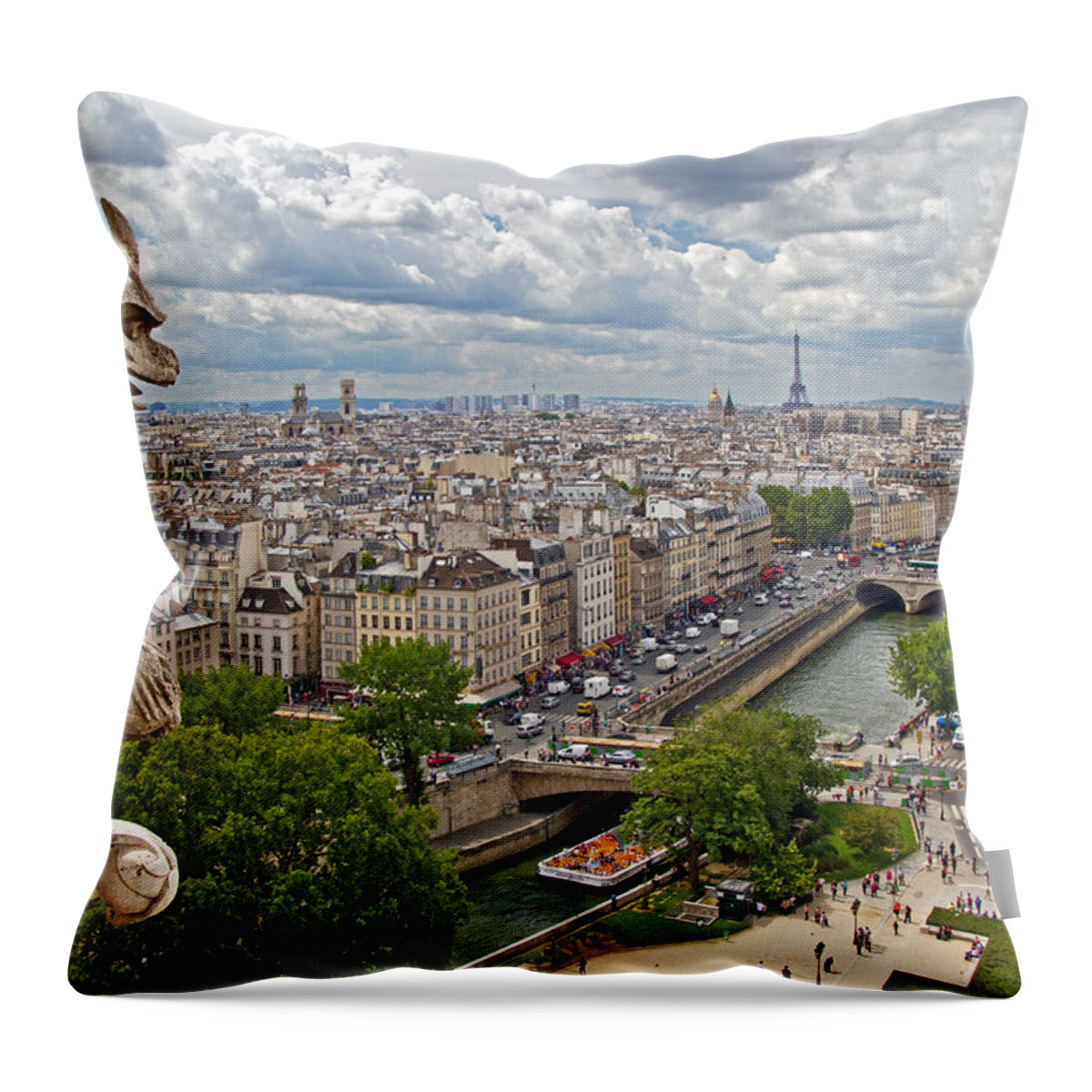 Europe Throw Pillow featuring the photograph Admiring the view by David Freuthal