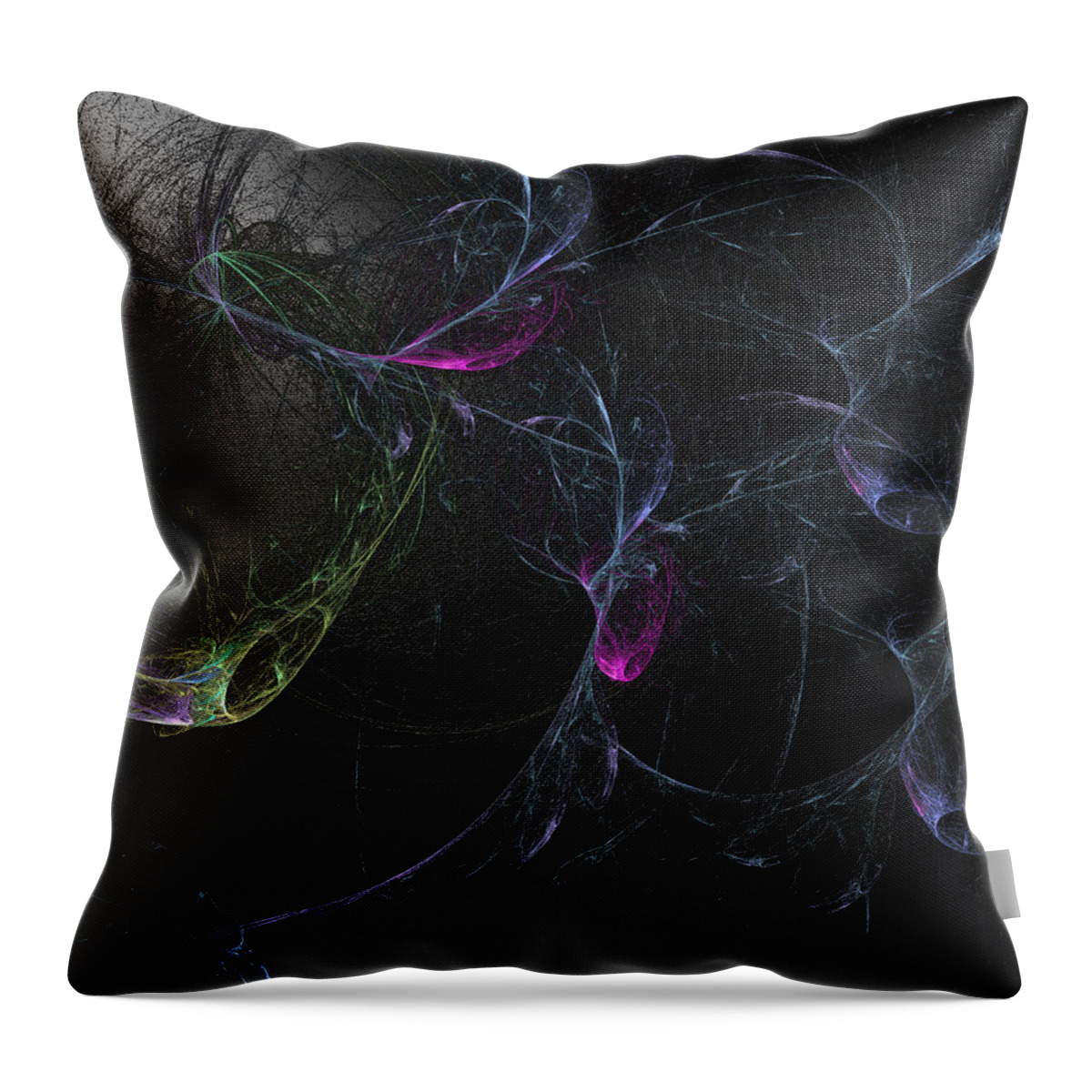 Fractal Throw Pillow featuring the digital art Affliggere by Jeff Iverson