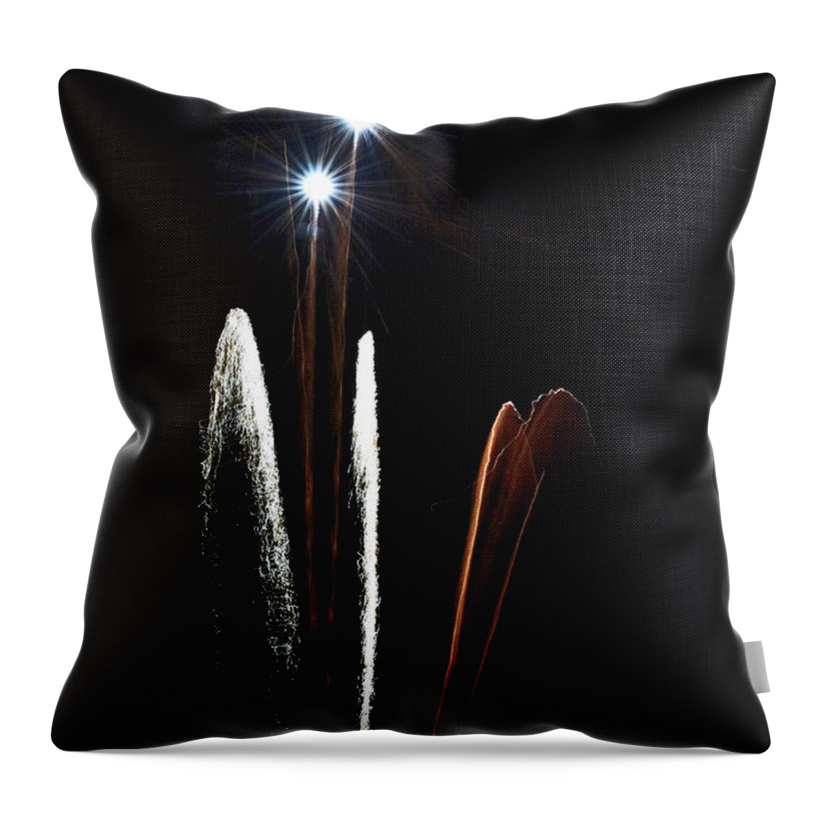Fireworks Throw Pillow featuring the photograph Air Fire One by Agusti Pardo Rossello