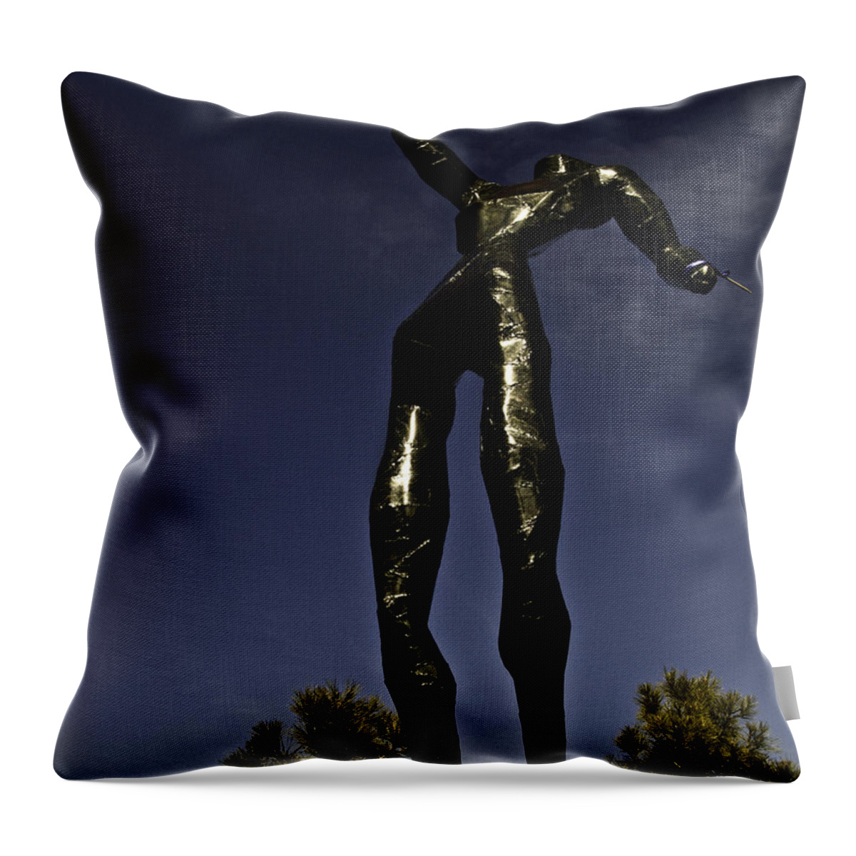 Sculpture Throw Pillow featuring the photograph All Wounded Warriors by Betty Depee