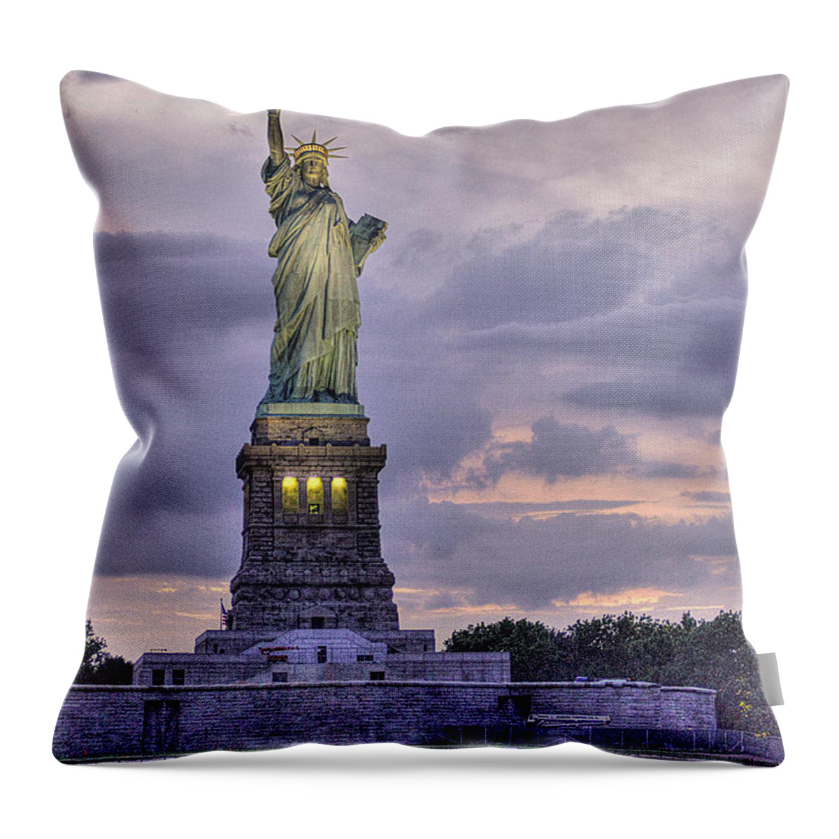 Allegory Of Liberty Throw Pillow featuring the photograph Allegory of Liberty by William Fields