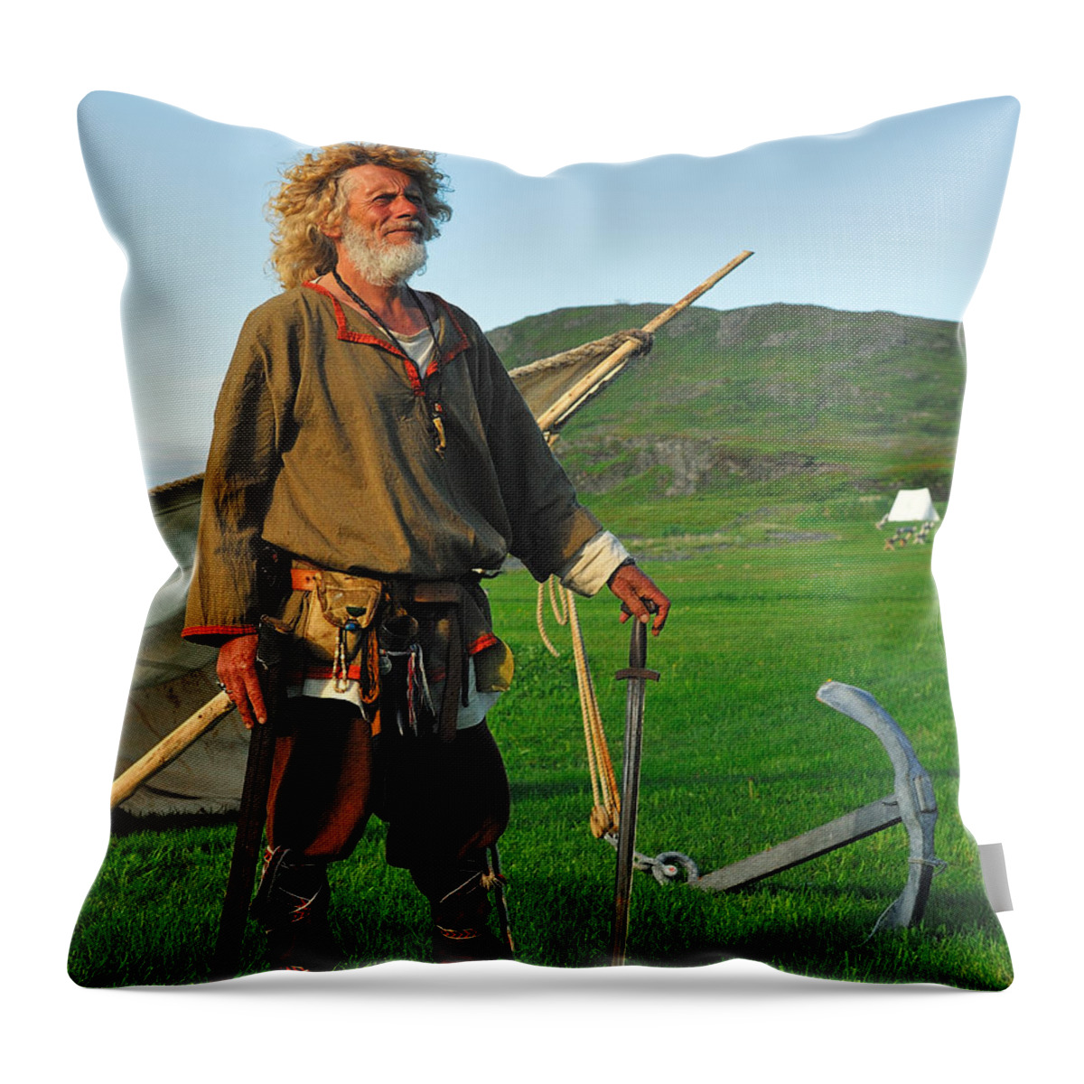 Norstead Throw Pillow featuring the photograph Along The Viking Trail by Tony Beck