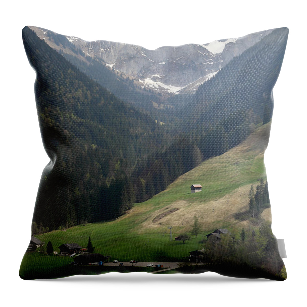 Switzerland Throw Pillow featuring the photograph Alpes by Milena Boeva