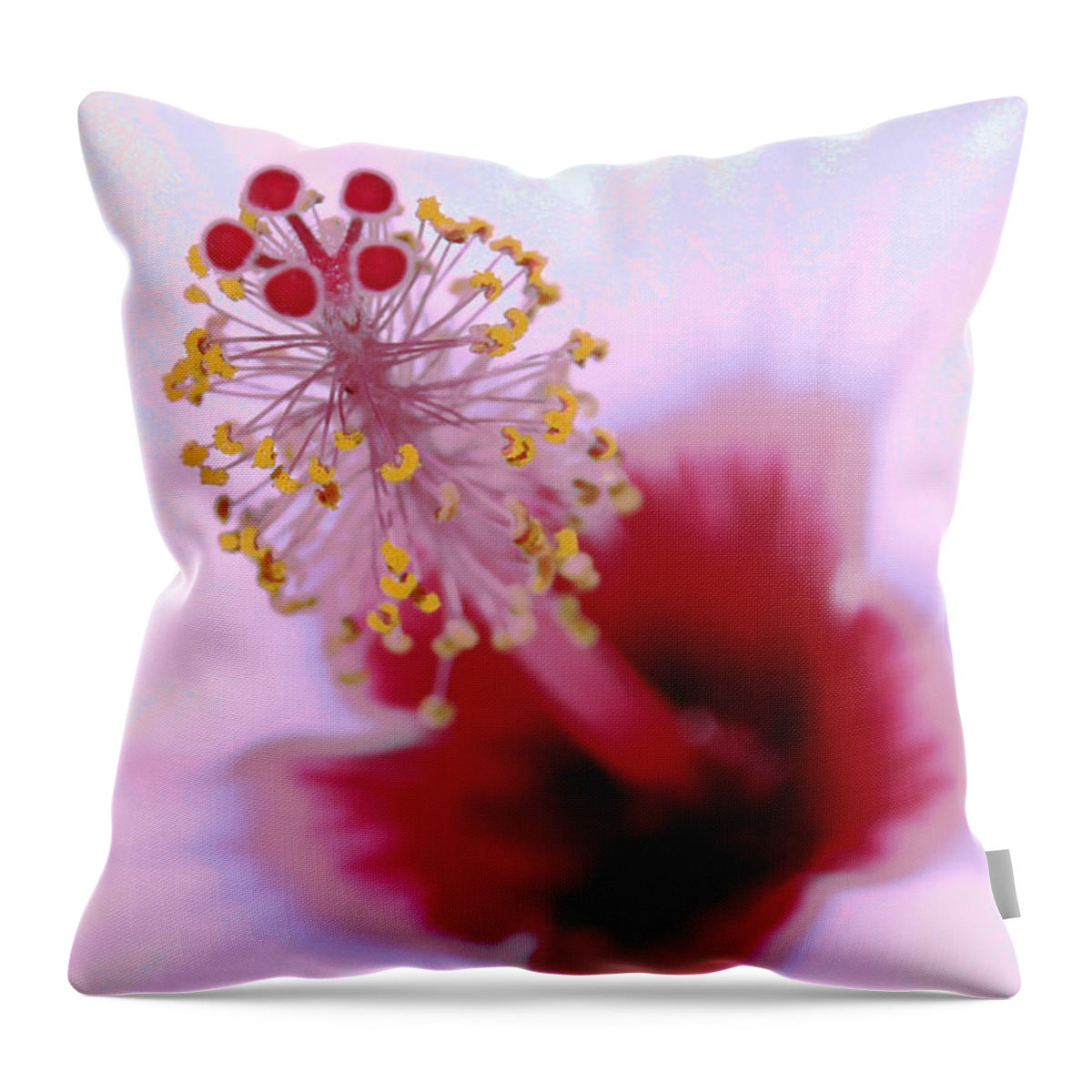 Altered Throw Pillow featuring the photograph Altered Flower 1 by Andrew Hewett
