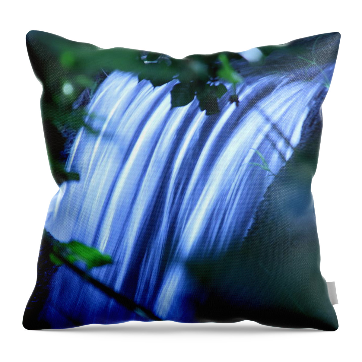 Waterfall Throw Pillow featuring the photograph Another Waterfall by Scott Brown