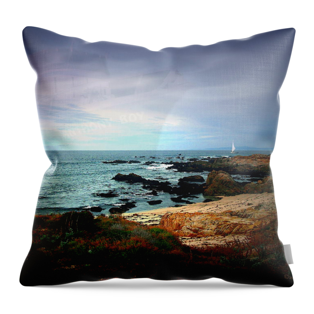 Boat Throw Pillow featuring the photograph Anthony Boy Returns by Joyce Dickens