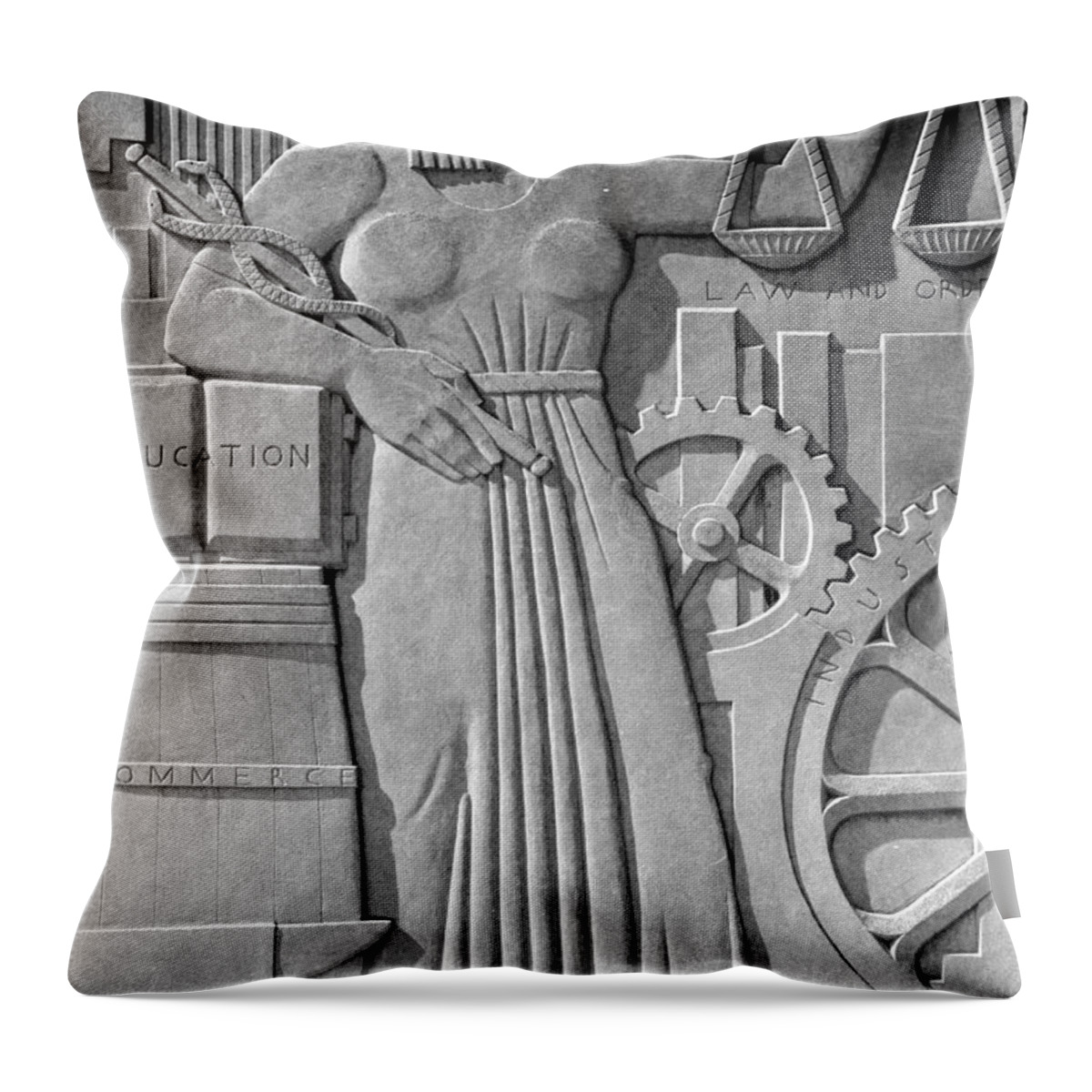 Art Deco Throw Pillow featuring the photograph Art Deco 15 by Andrew Fare