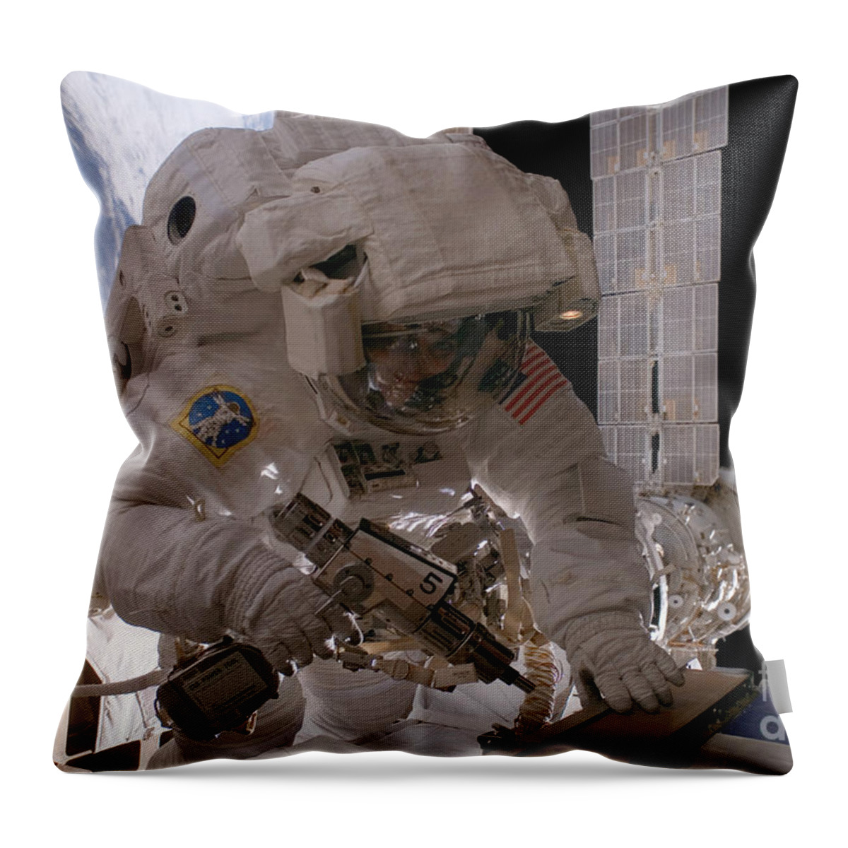 People Throw Pillow featuring the photograph Astronaut Sunita L. Williams by Nasa