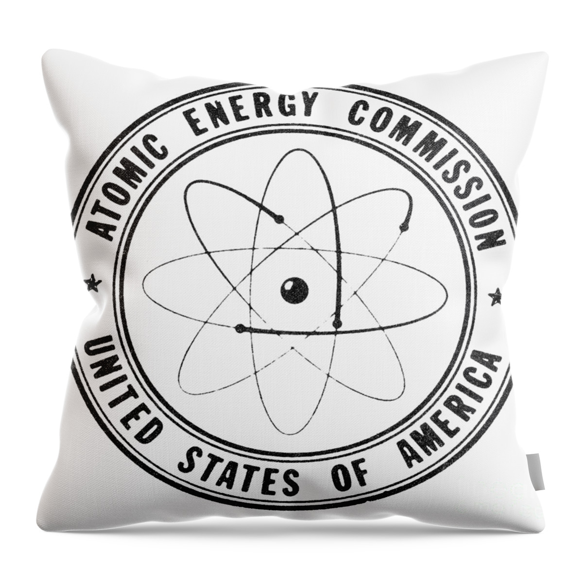 America Throw Pillow featuring the photograph Atomic Energy Commission by Granger