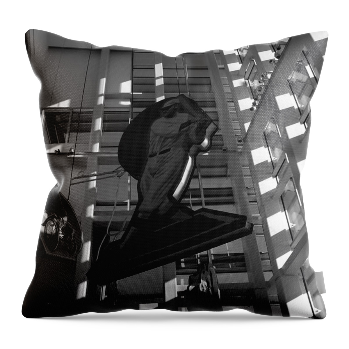 Fine Art Photography Throw Pillow featuring the photograph Babes Big Hit by David Lee Thompson