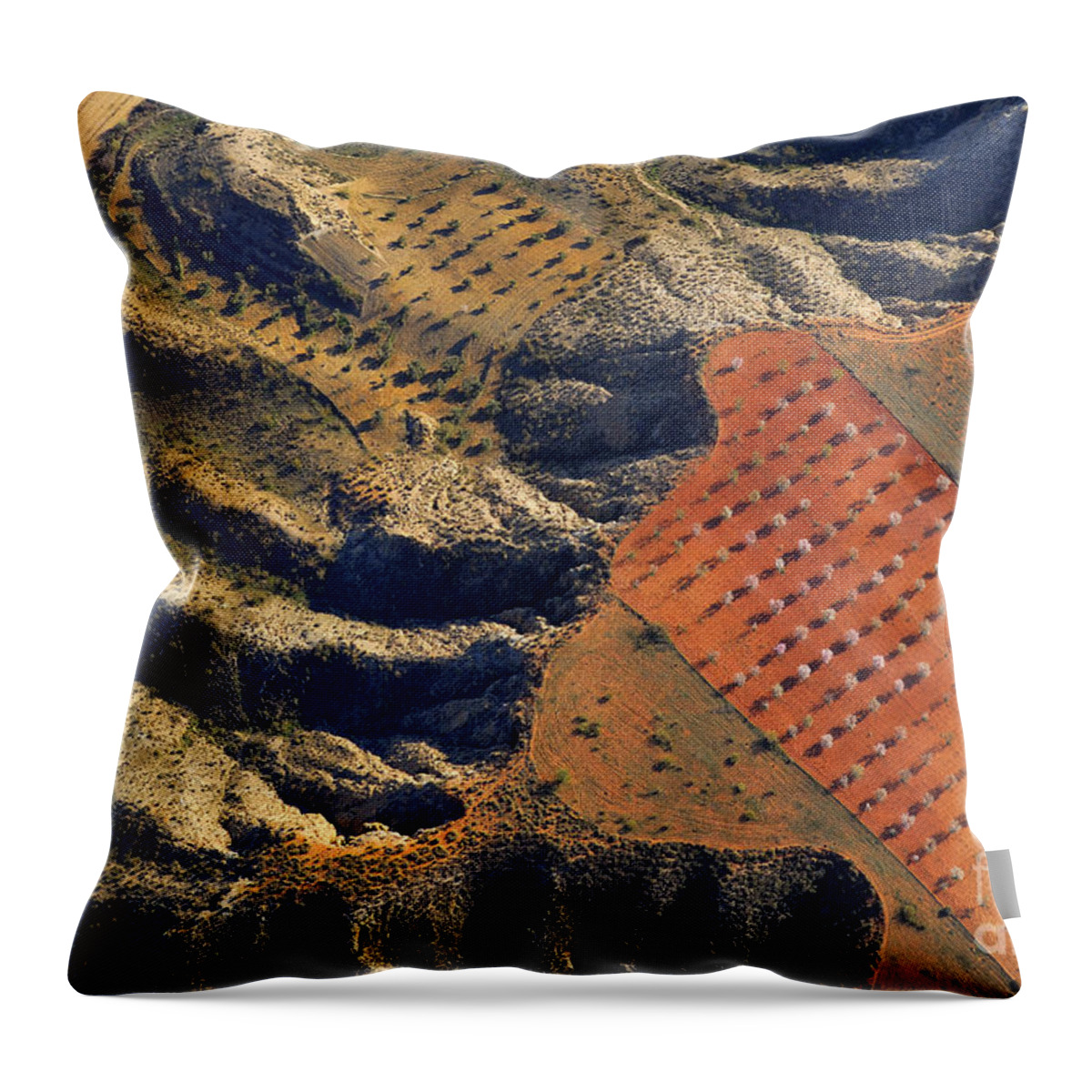 Bad Lands Throw Pillow featuring the photograph Bad Lands by Guido Montanes Castillo