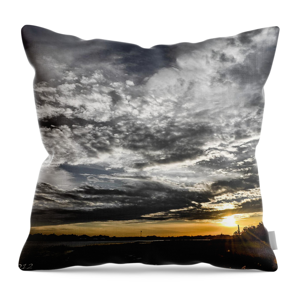Sunset Throw Pillow featuring the photograph Beautiful Days End by Shannon Harrington