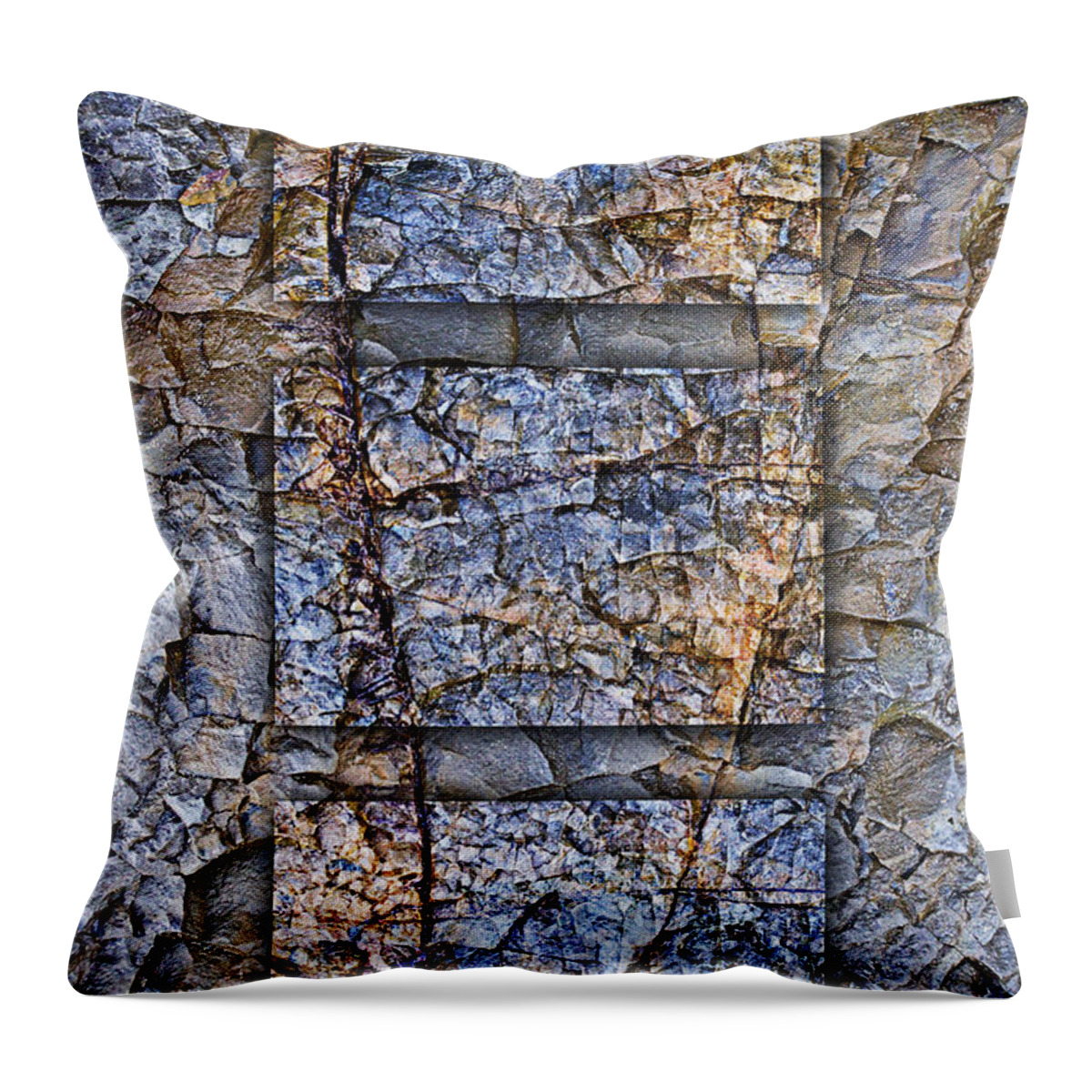Bold Throw Pillow featuring the photograph Between Tides Number 13 by Carol Leigh
