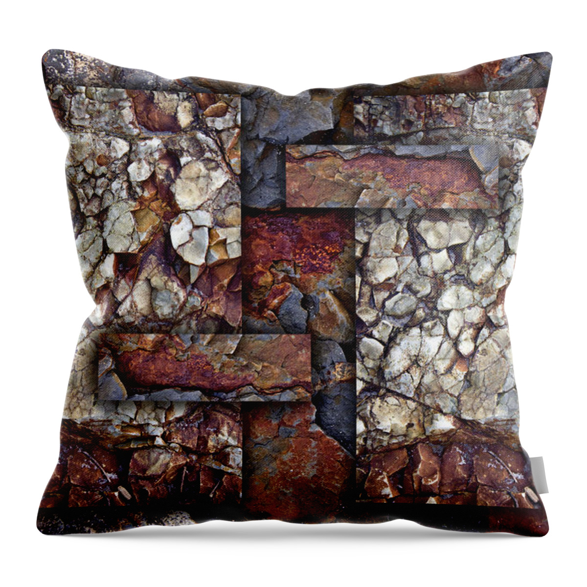 Bold Throw Pillow featuring the photograph Between Tides Number 2 by Carol Leigh