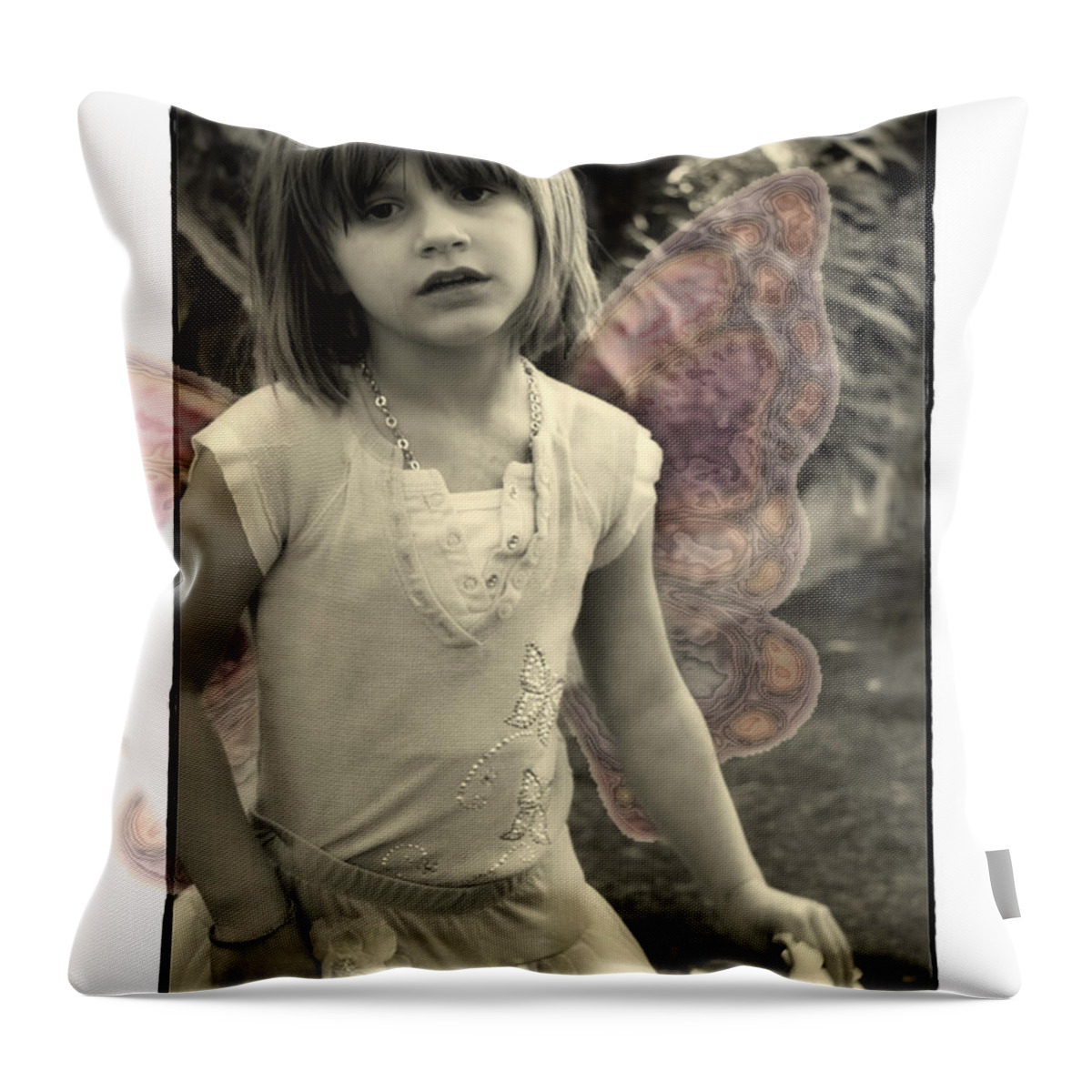 Fairy Throw Pillow featuring the photograph Between Worlds by Diana Haronis