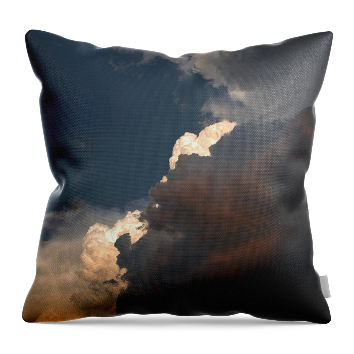 Usa Throw Pillow featuring the photograph Big Clouds by LeeAnn McLaneGoetz McLaneGoetzStudioLLCcom
