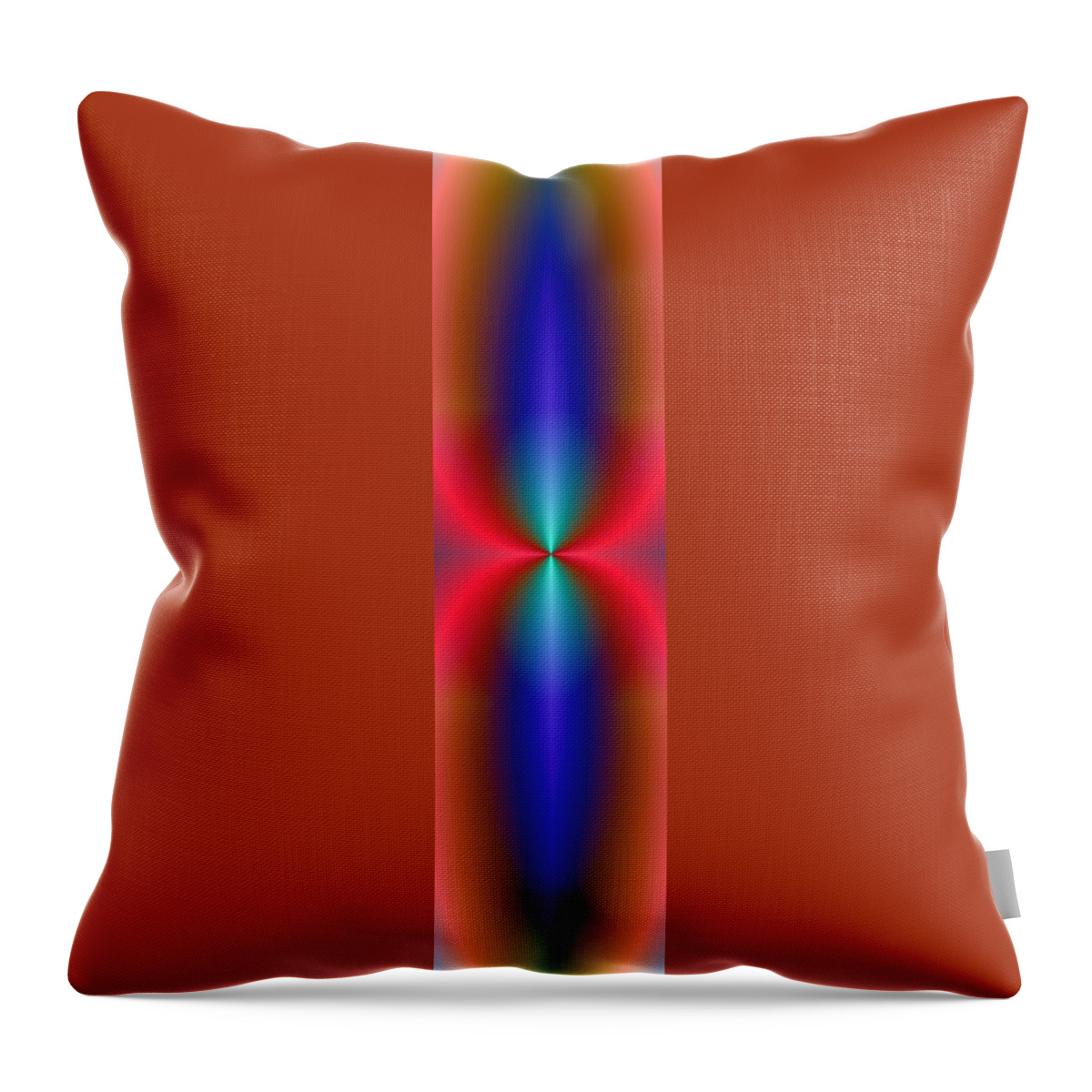Blue Throw Pillow featuring the digital art Blue Flame by Ester McGuire