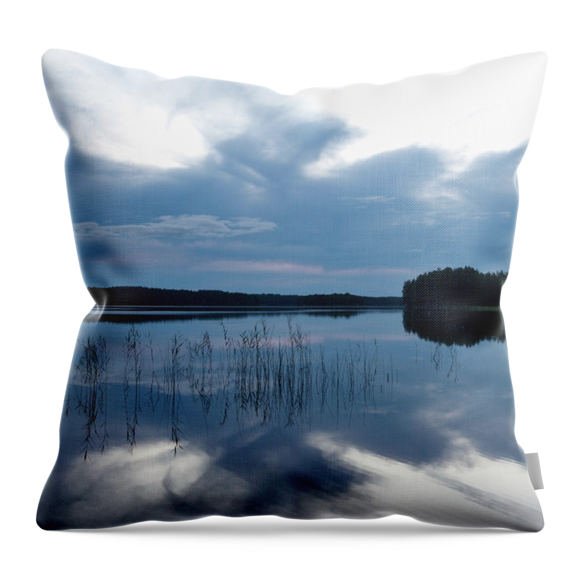 Jouko Lehto Throw Pillow featuring the photograph Blue moment by Jouko Lehto