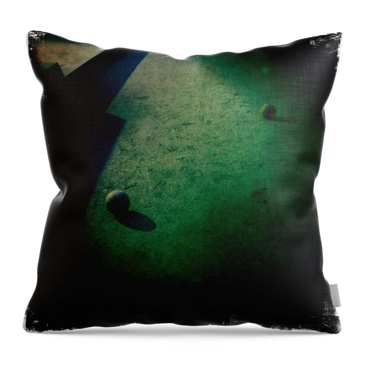 Bocce Balls Throw Pillow featuring the photograph Bocce Ball Court by Suzanne Lorenz