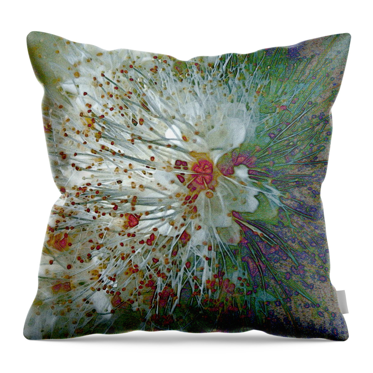 Flowers Throw Pillow featuring the photograph Bouquet of Snowflakes by Jo Smoley