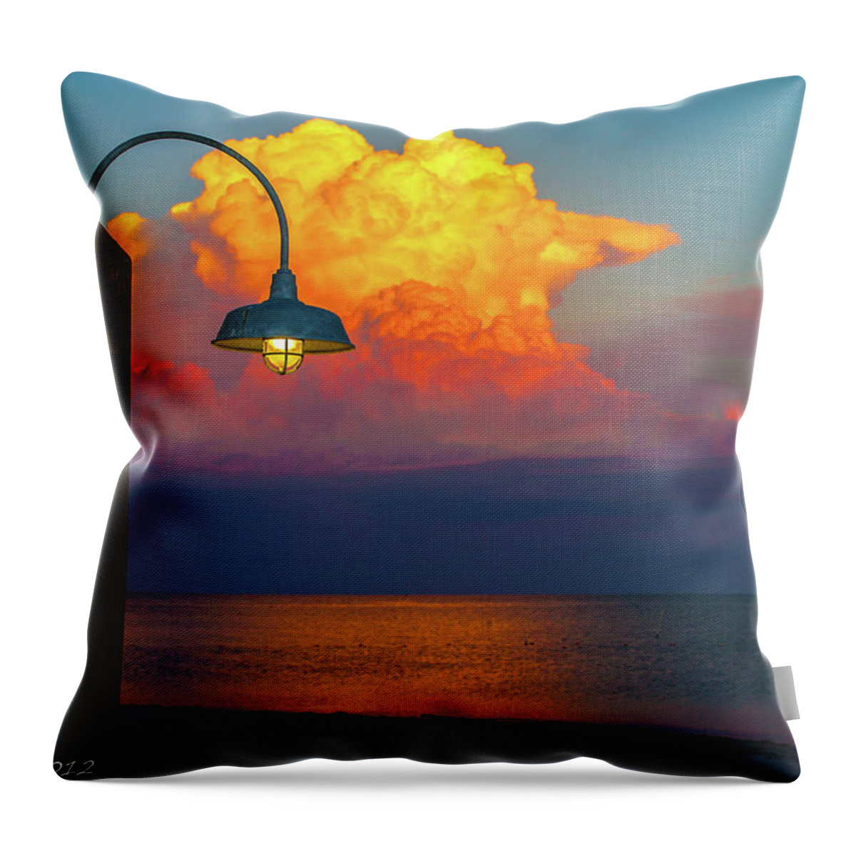 Sunset Throw Pillow featuring the photograph Brilliant by Shannon Harrington