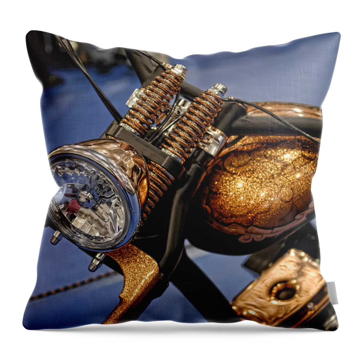 Landscape Throw Pillow featuring the photograph Bronze by Sami Martin