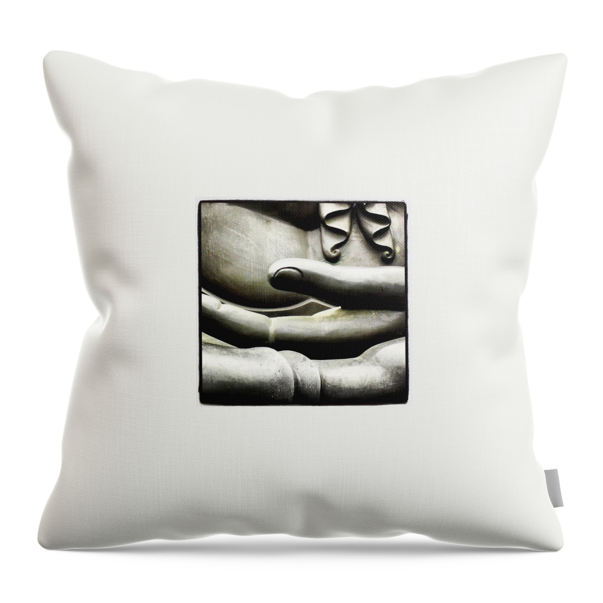  Throw Pillow featuring the photograph Buddha's Hand by Lorelle Phoenix