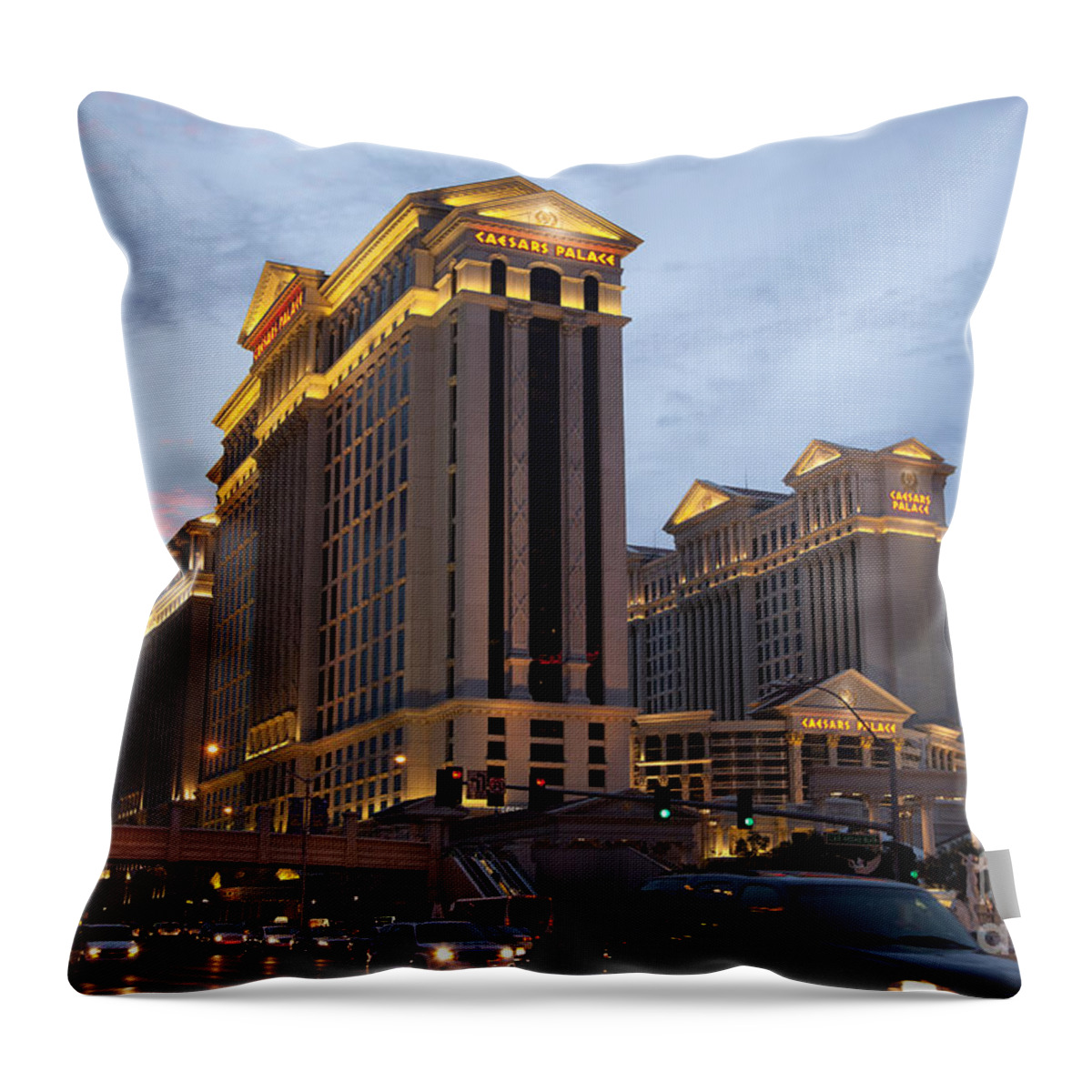 America Throw Pillow featuring the photograph Caesars Palace by Jane Rix