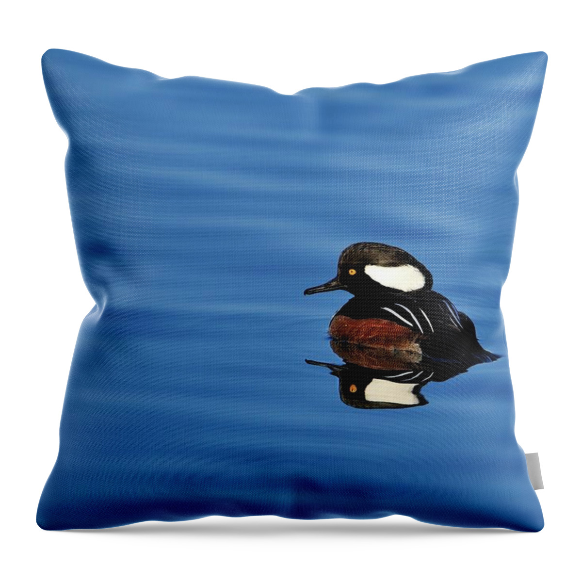 Hooded Throw Pillow featuring the photograph Calm reflection by Bill Dodsworth
