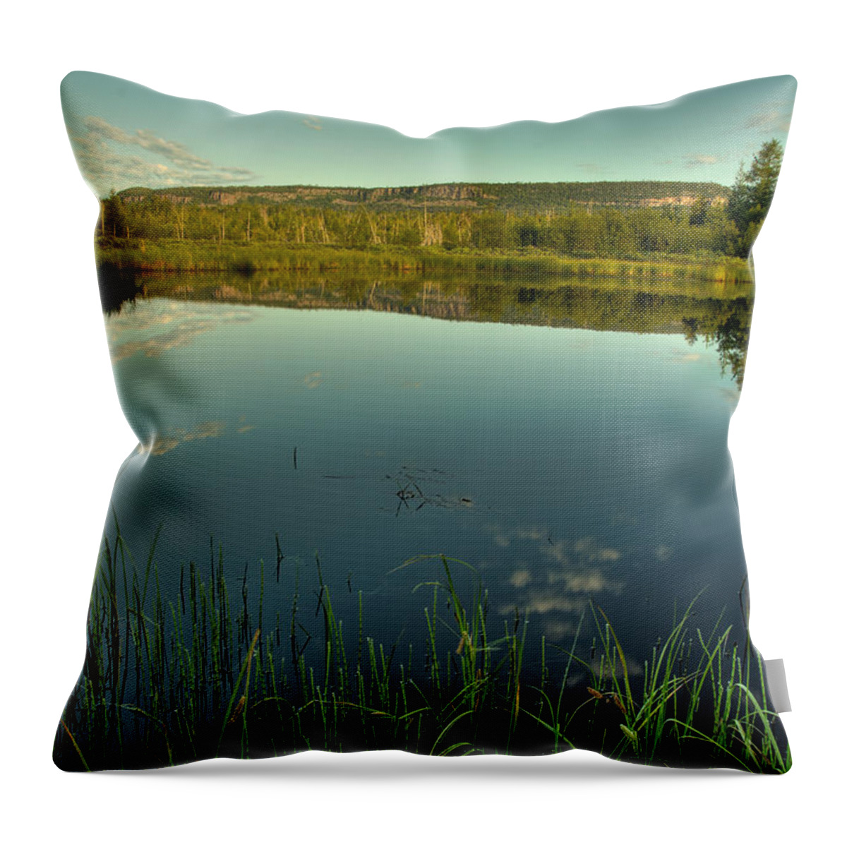 Bluff Throw Pillow featuring the photograph Canada A.M. by Jakub Sisak