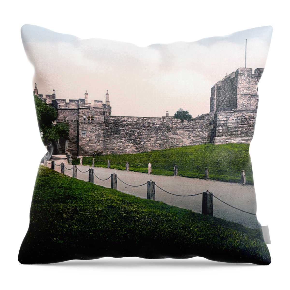 Carlisle Throw Pillow featuring the photograph Carlisle Castle - England by International Images